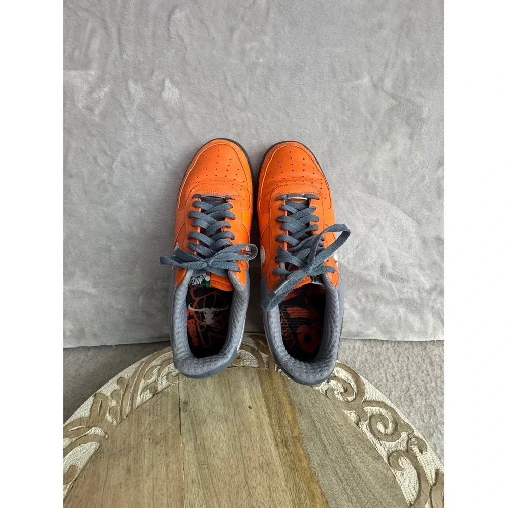 Nike Air Force 1 Low Bronx Orange Grey Olive 315180-811 2007‎ Mens 10.5 Sneaker